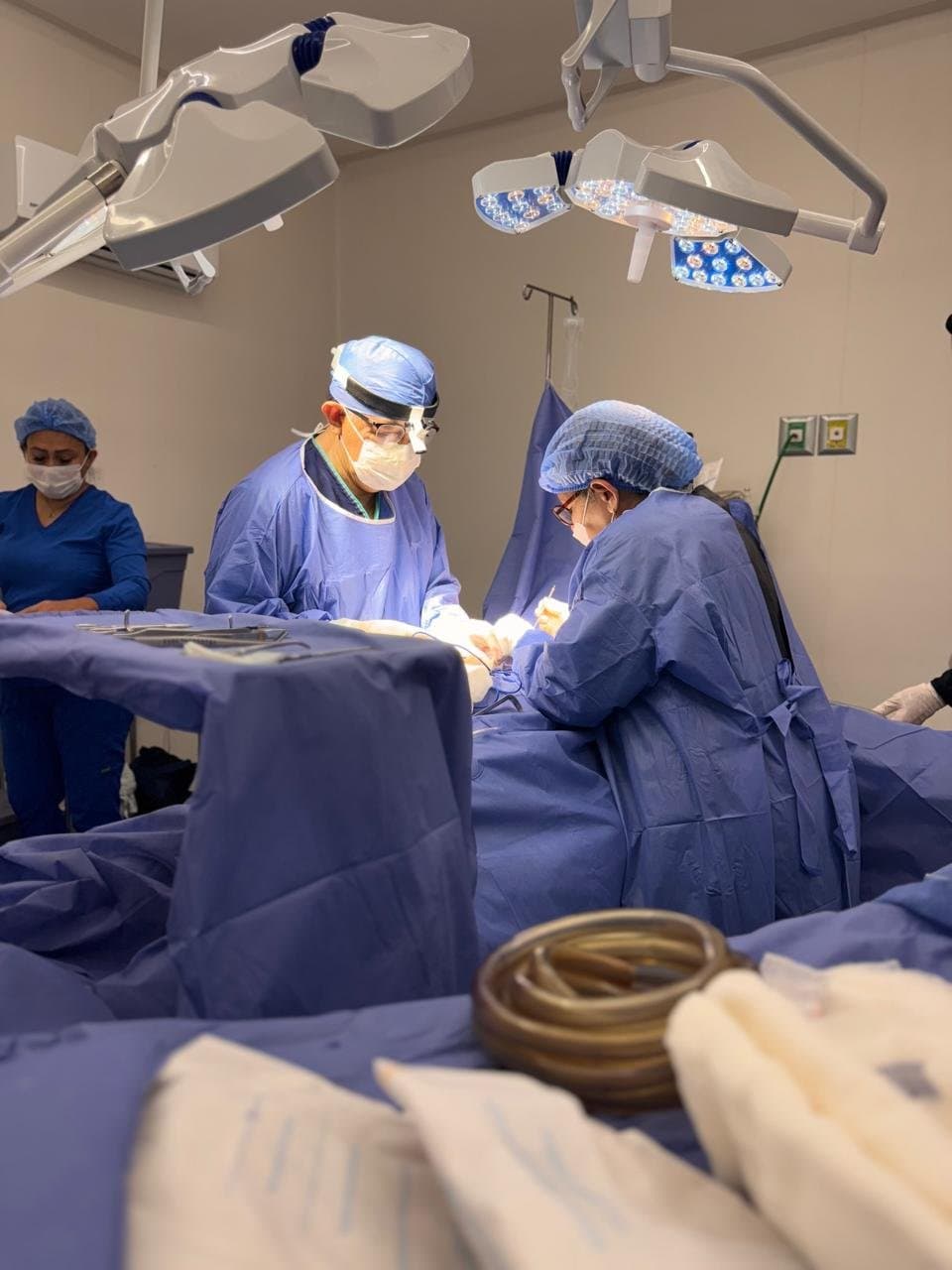 Surgery at an accredited operating room